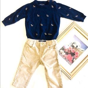 Mayoral sweater and corduroys